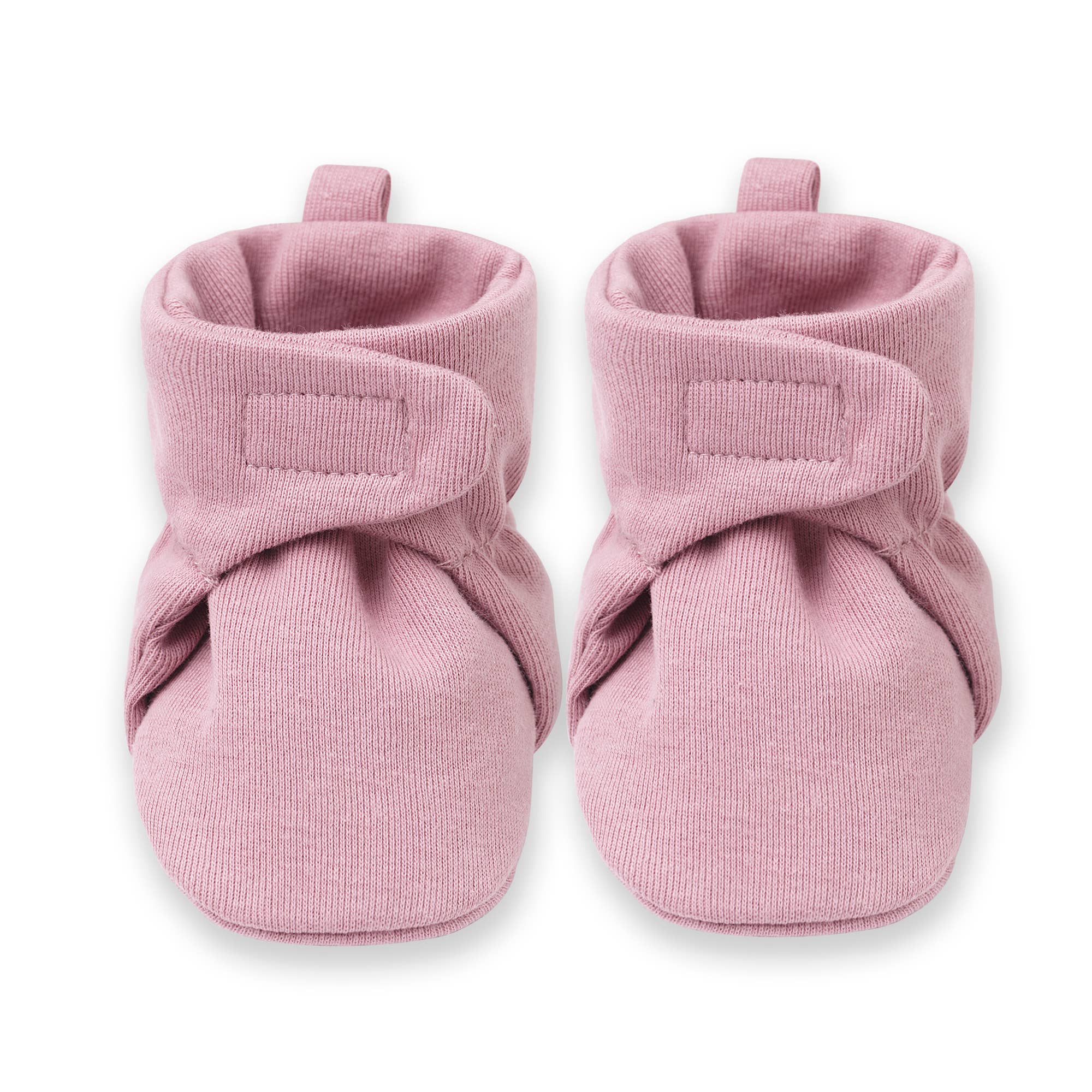 Baby Booties - Cotton & Bamboo: Pecan