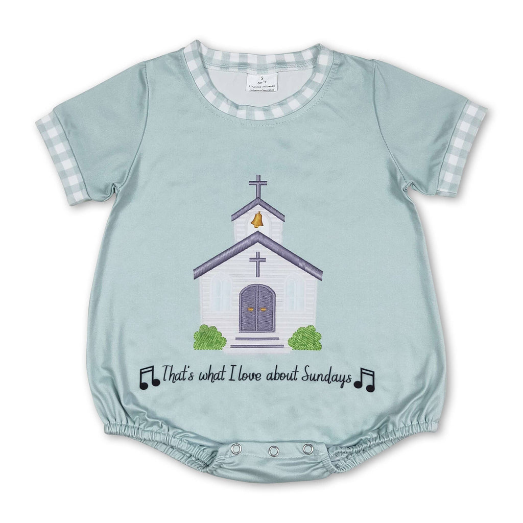 Short sleeves cross church top plaid shorts boys clothes: Set / 3T