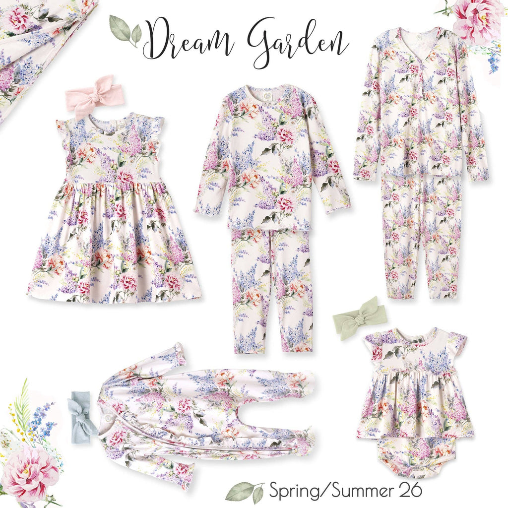 Dream Blossom Bamboo Baby Toddler Dress -Watercolor Floral: 2T