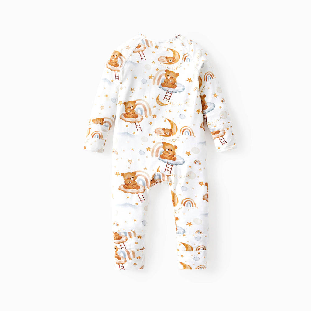 DreamCozy Bamboo Baby Romper Zippered: Multicolor / 12-18 Months