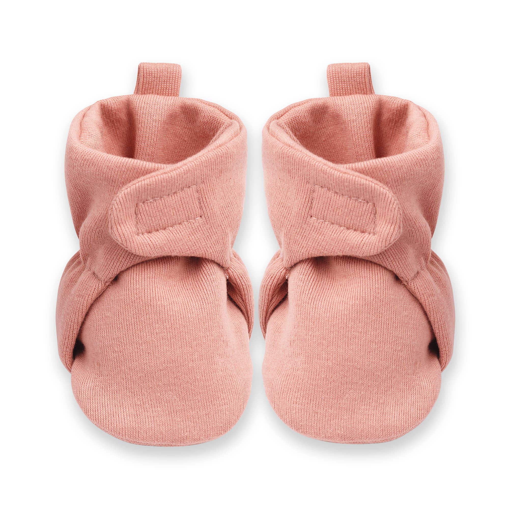 Baby Booties - Cotton & Bamboo: Pecan