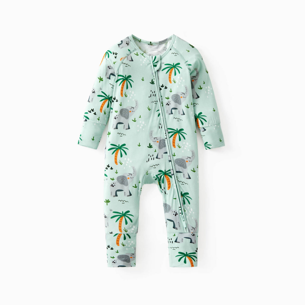DreamCozy Bamboo Baby Romper Zippered: Multicolor / 3-6 Months
