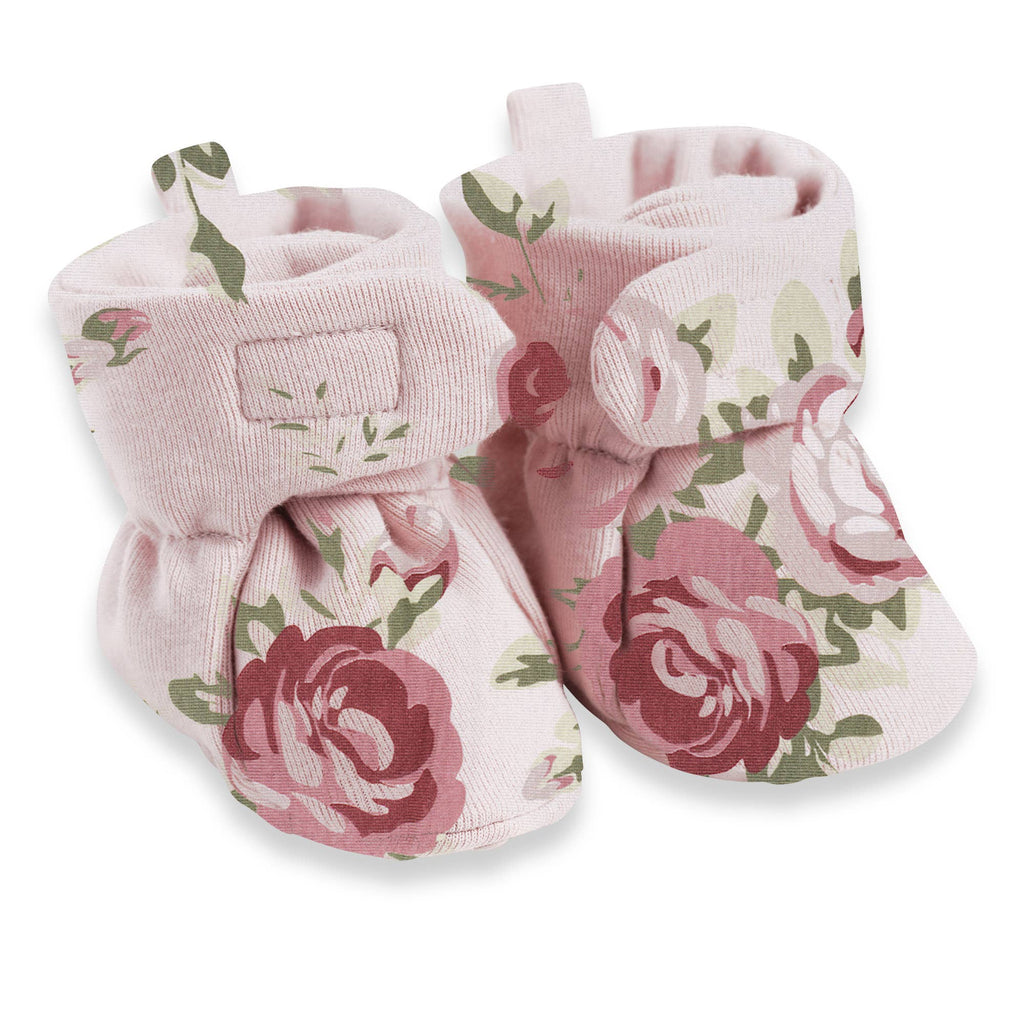 Baby Booties - Cotton & Bamboo: Pecan