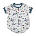 Flutter sleeves duck baby girls summer romper: Boys romper / 3-6M