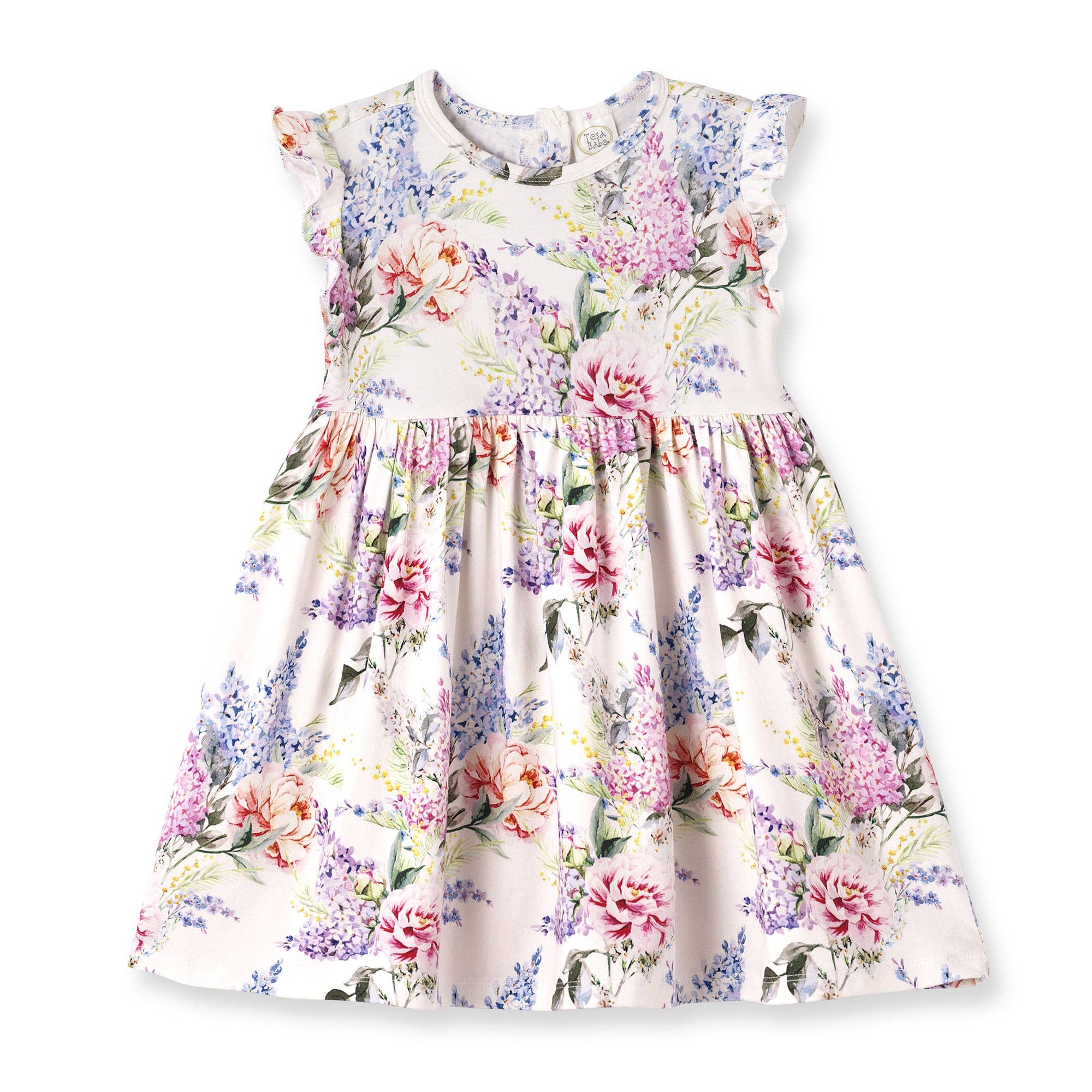 Dream Blossom Bamboo Baby Toddler Dress -Watercolor Floral: 2T