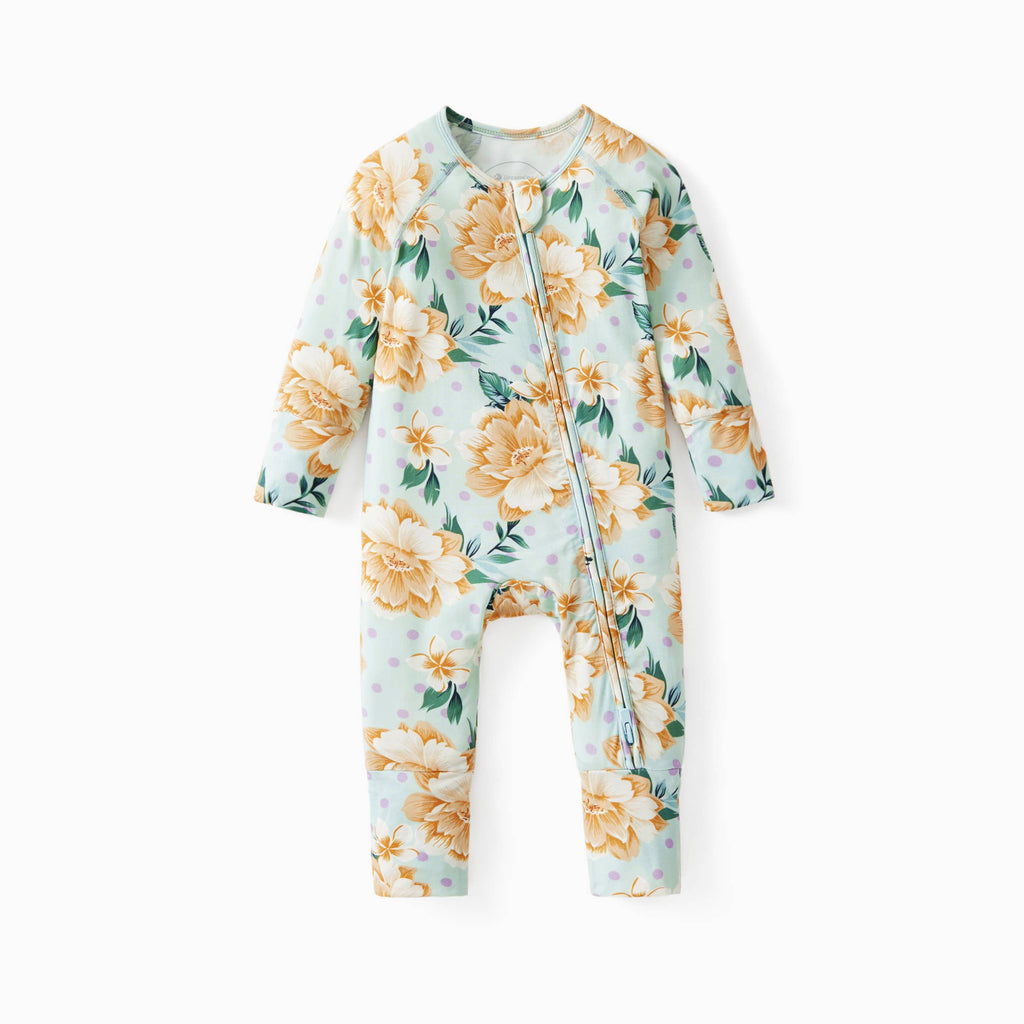 DreamCozy Bamboo Baby Romper Zippered: Multicolor / 6-12 Months