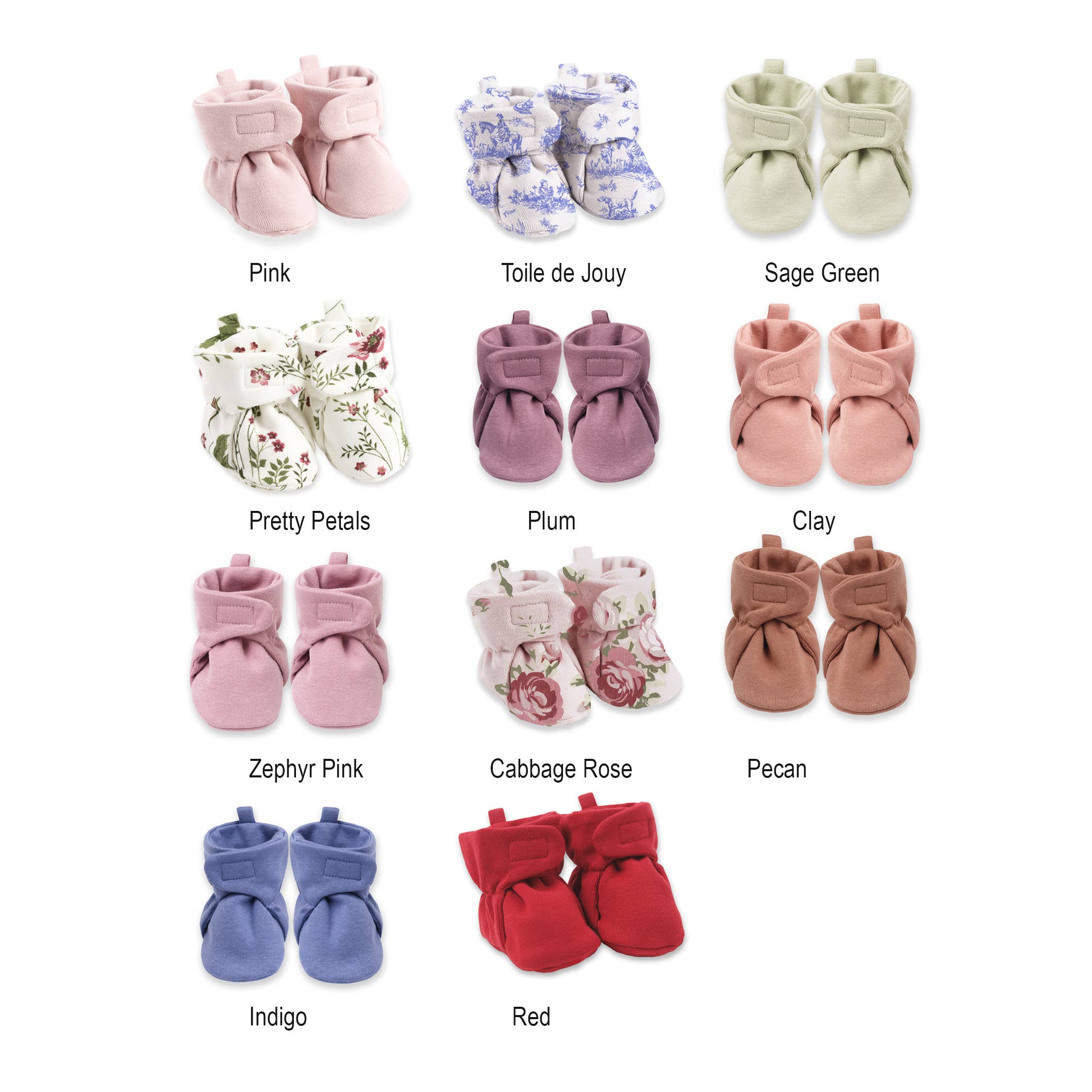 Baby Booties - Cotton & Bamboo: Pecan