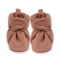 Baby Booties - Cotton & Bamboo: Pecan